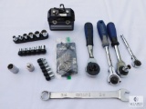 Kobalt Lot Including Ratchets, Sockets, and Wrenches