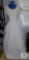 Vintage Lady Eleanor Wedding Dress with Train and beaded top & Stand