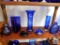 Lot of 7: Cobalt Blue Glass Decorations