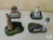 Lot of 4: Danbury Mint Decorative Lighthouses