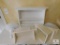 Assorted Lot of White Wall Shelving