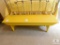 Wood Bench - painted yellow