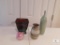 Lot of Ceramic Vases and Glass Paperweight Ball