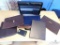 Lot - Briefcase, Ledger Bags, and Notebook Case some leather