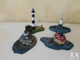 Lot of 4: Danbury Mint Decorative Lighthouses