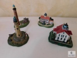 Lot of 4: Danbury Mint Decorative Lighthouses