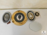 Lot of Vintage Pictures, Some Tin with frames & Brass Porthole Frame