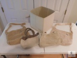 Lot of 4: Ladies The Sak Knitted Purses in a Foldable Storage Box