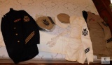 Lot of Vintage Military Navy Uniforms