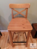 Wood Barstool DIY-type with 25-inch tall seat