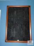 Handmade Framed Felt Board for Displaying Collection