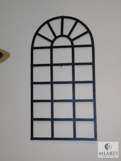 Lot of Two Iron Arch Window Wall Decorations