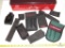 Lot of 10: Assorted Nylon Knife & Multi-Tool Cases in a Tin box