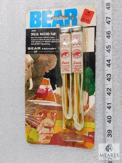 Set of 2 New Bear Archery Special Matched Pair Bow Strings 58" - 51-70 Bow Weight