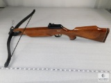 Vintage Barnett Supreme Crossbow - Checkered Walnut Stock, Safety & Adjustable Iron Sights