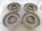 Lot of 4 Bundt Cake Baking Tins approximately 11