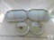Lot of Serving Plates and Hexagon shaped Charger Tray with Ornate Design