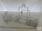 Tablecraft Chrome plated Dinner Condiment Rack with Sugar Jar + Small Rack