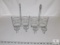 Lot of 2 Chrome Plated Condiment Rack - holds S&P and 2 Bottles