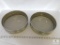 Lot of 2 Stainless Steel Sifting Screens