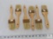 Lot of 6 Basting / Glazing Brushes with Wood Handles