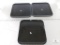 Lot of 3 Black GET Square Charger Plates