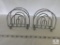 Lot of 2 Chrome Finish Napkin Holders