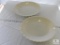 Lot of 2 Cambro Melamine White Large Oval Serving Dishes Ruffled Edge