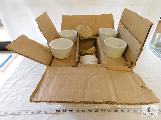 Case of 36 Royal Roy Ramekin White Ceramic Bowls