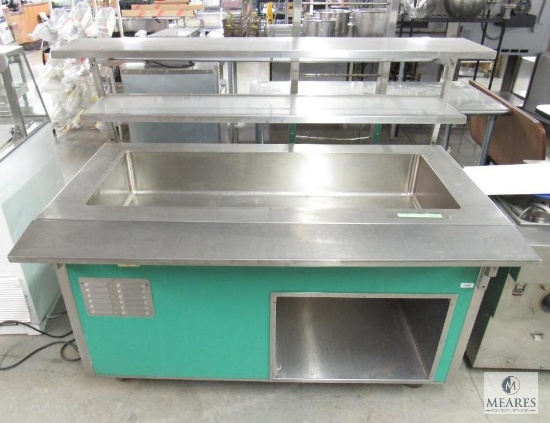 Vollrath 60" Refrigerated salad bar w/sneeze guard shelves with storage, 120V