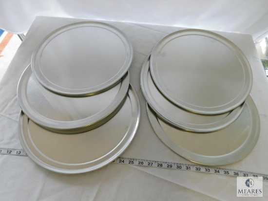 Lot of 6 Pizza Pans 14" Diameter