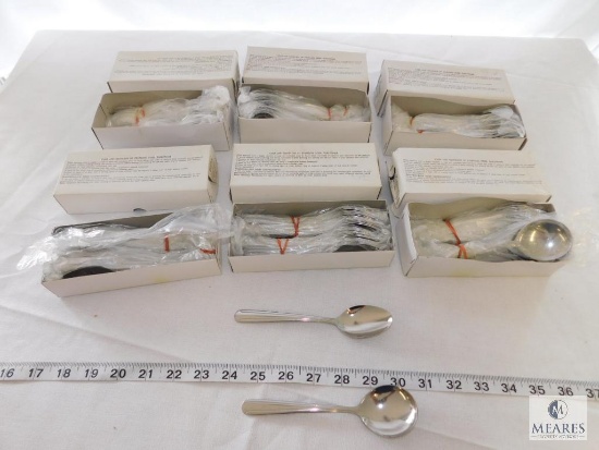 Alegacy Dominion Pattern Dinnerware, 8 dz Bouillon Spoons, 4 dz teaspoons