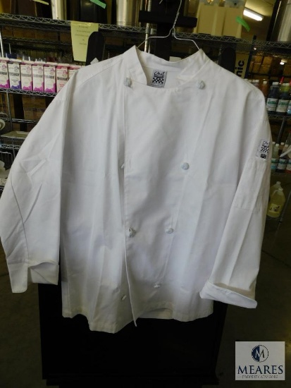 Chef Revival White Coat Long Sleeve sz Medium Regular