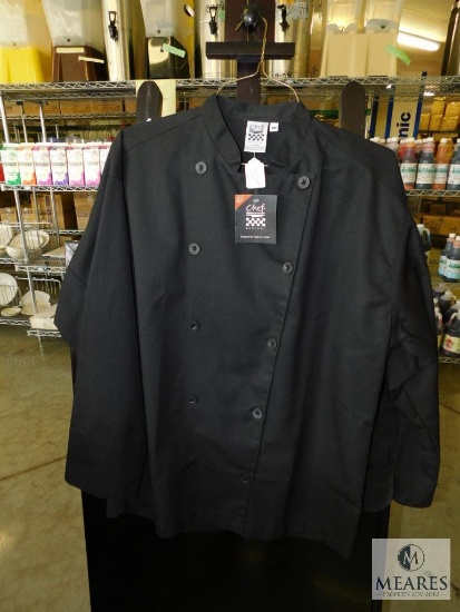 Chef Revival Black Coat Long Sleeve sz Medium