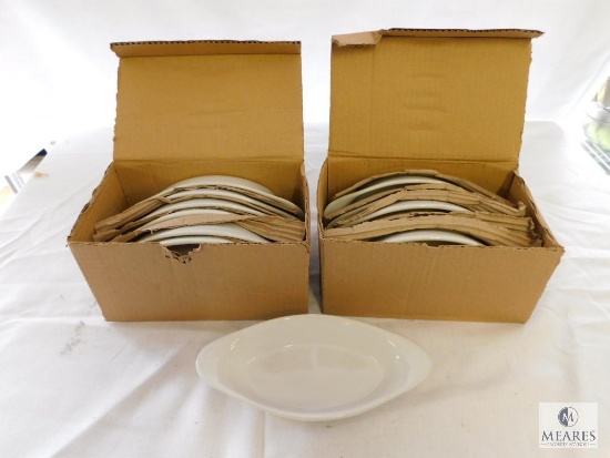 Case of 12 Crestware Alpine White 8 oz Rarebit - Oval Baking Dishes