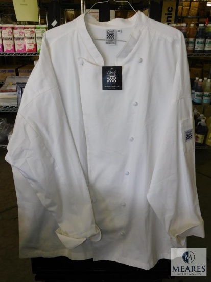 Chef Revival White Long Sleeve Chef Coat sz 3XL