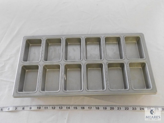 Carlisle American Bakeware 12 Mini Loaf Pan 2.5" x 3-7/8"