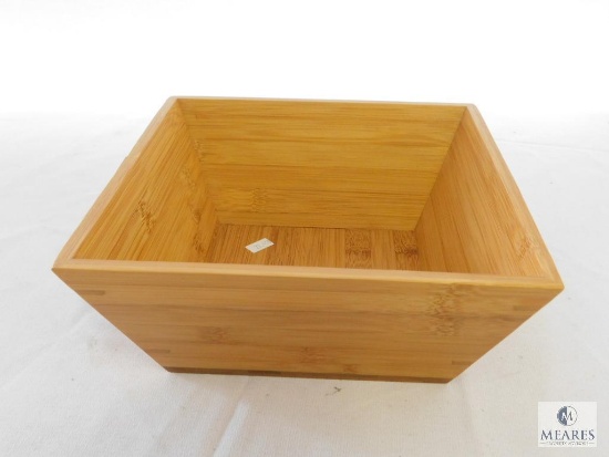 9" Square Bamboo Serving Bowl Dish