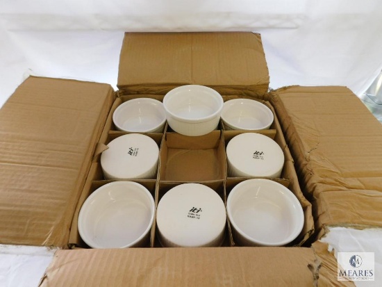 Case of 36 International Tableware White FLuted Ramekin 8 oz Bowls