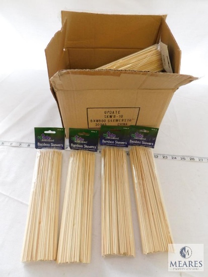 19 Packs of Bamboo Skewers 10" - 100 per pack