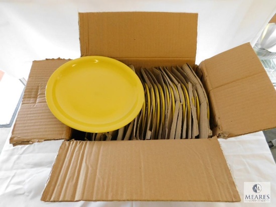 Case of 24 International Tableware CANY-8Y 9" Yellow Ceramic Plates