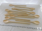 Lot of 13 Wooden Spoons