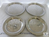 Lot of 4 Tablecraft Stainless Steel Serving Trays 12