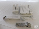 Lot of Claridge pattern Dinnerware Dinner Forks & Bouillon Spoons & Teaspoons