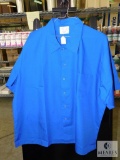 Happy Chef Royal Blue Short Sleeve Coat sz XXL