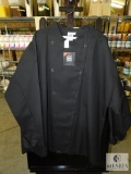 Chef Revival Black Long Sleeve Chef Coat sz XXL