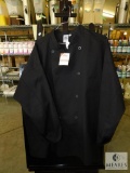 Chef Revival Black Long Sleeve Chef Coat sz 3XL
