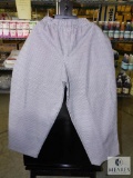 Black & White Houndstooth Chef Pants Elastic Waist approximatley sz Large