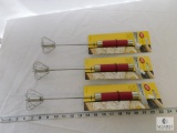 Lot of 3 Tablecraft Rotary Whisk Stainless Steel