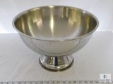 Large Stainless footed Punch Bowl